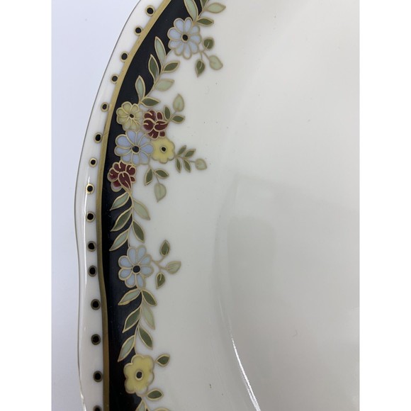 Zsolnay Hungary Bone China Sissy Pattern Gold Tea  Serving Platter Large - Picture 4 of 8